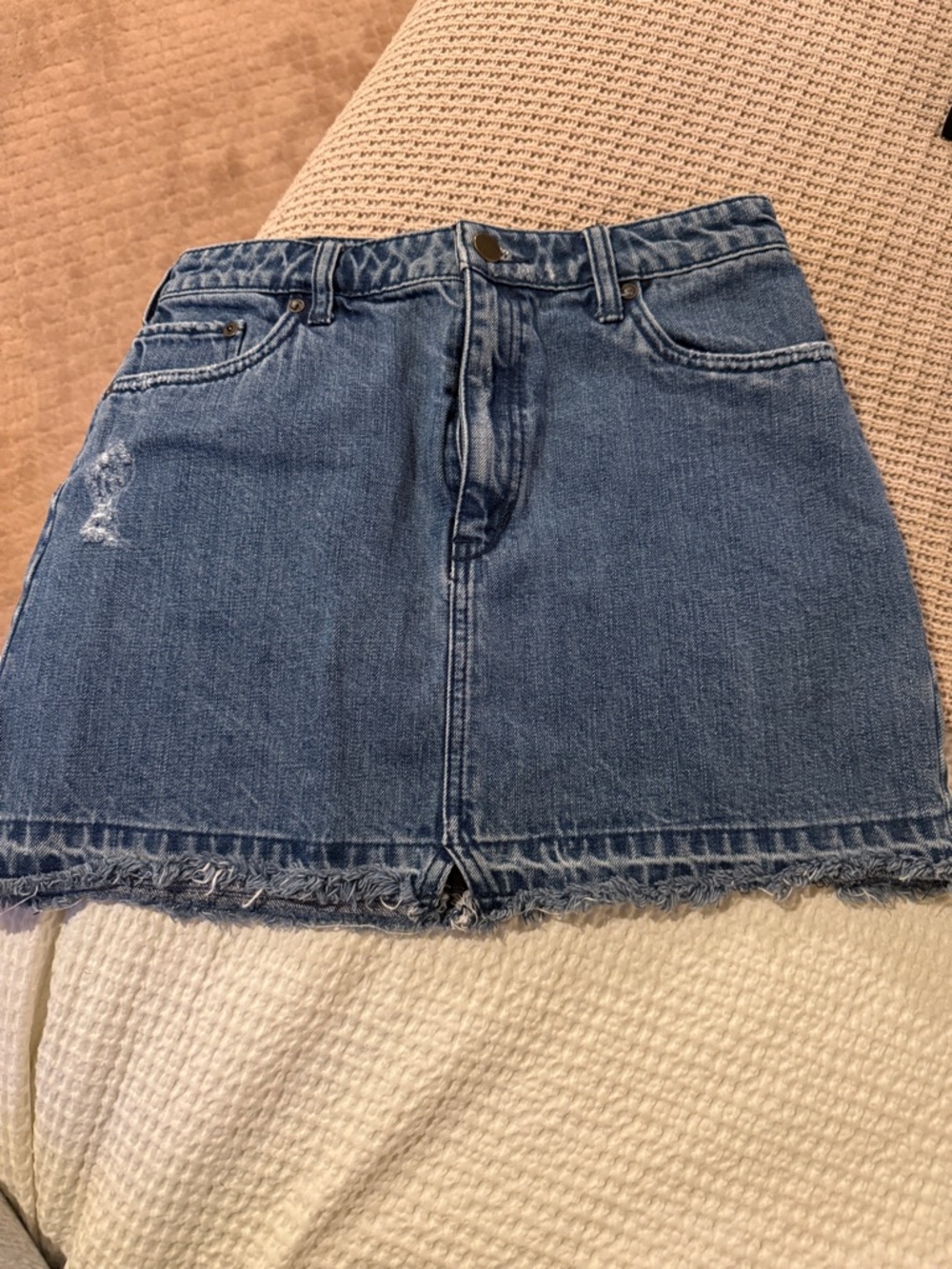 Free people Classic Denim Mini Skirt - Blue
